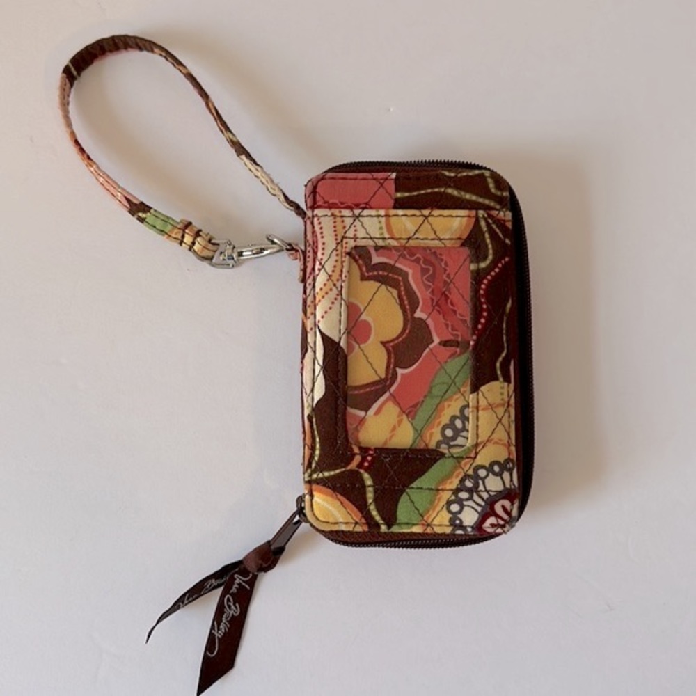 Vera Bradley Buttercup All in One Wristlet Zipper Wallet with ID Slot Floral - Picture 2 of 5